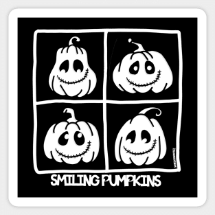 Smiling Pumpkins Sticker